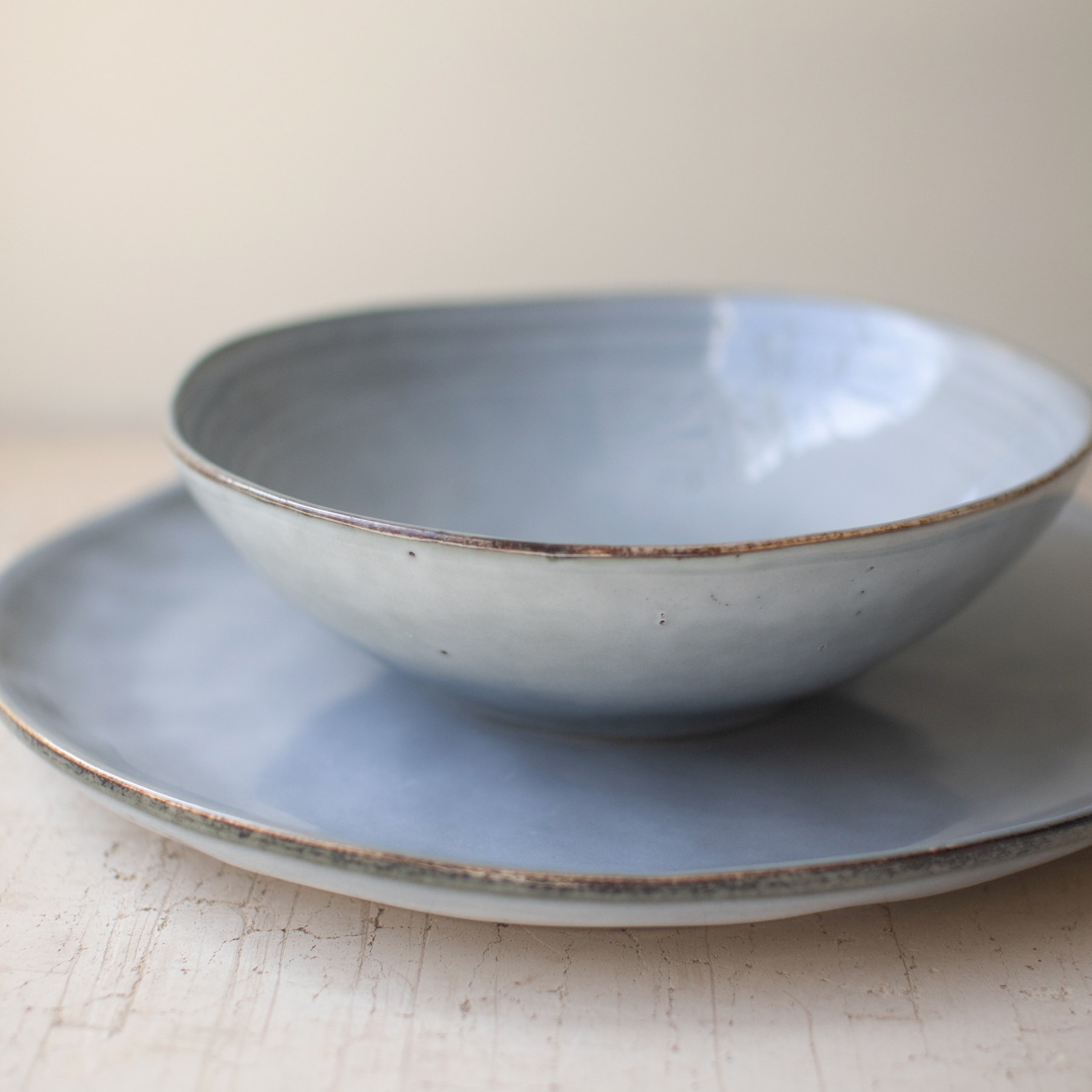 Farmhouse Simplicity Cloud Plate & Bowl Set, Set/24 - Image 3