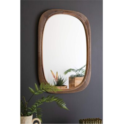 Carved Wooden Framed Mirror