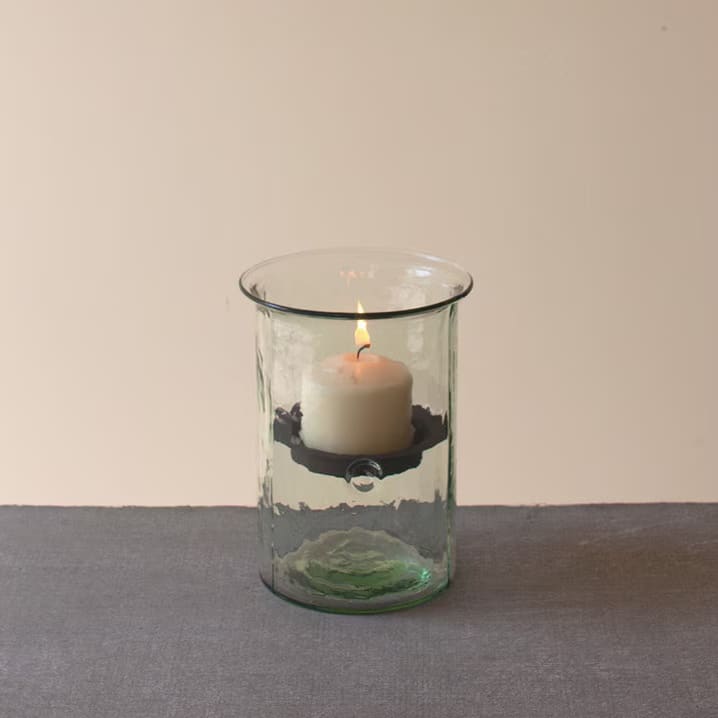 Classic Fillable Hurricane, Short - Set of Two - Holds 3" Pillar Candle - Image 9