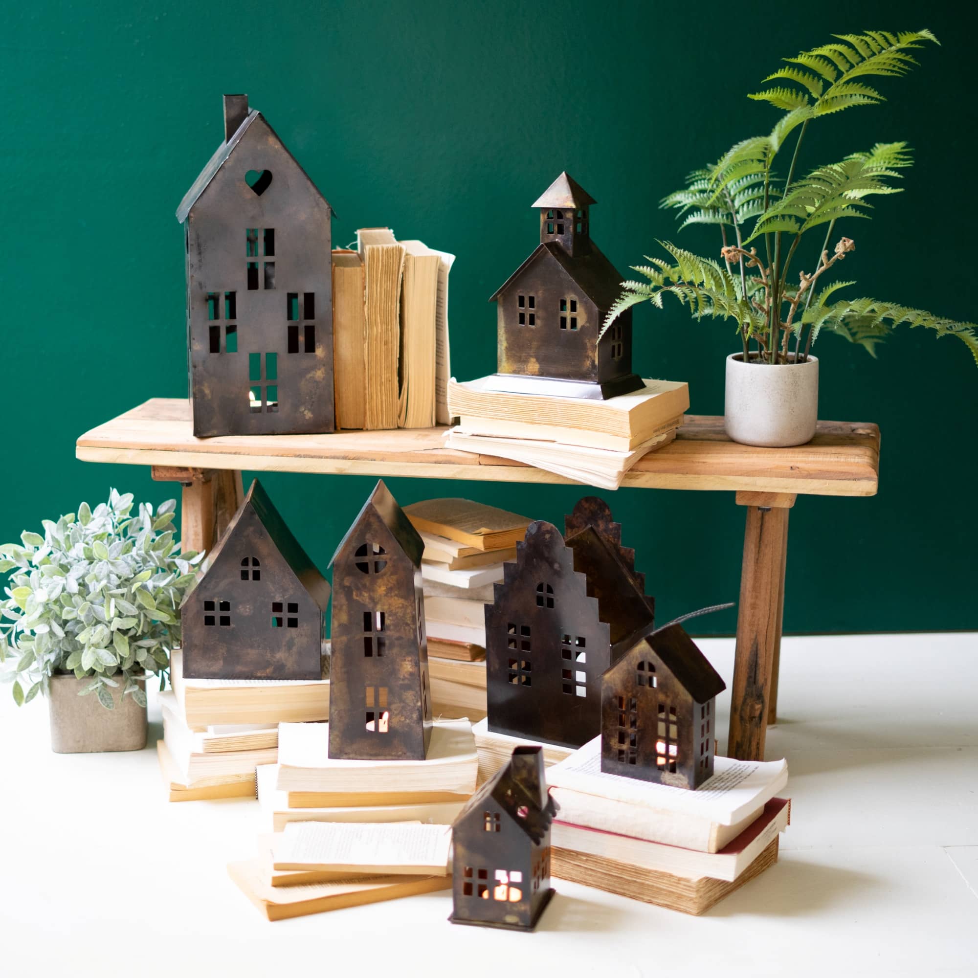 Copper Creek Village, Set/7 Metal Houses - Image 3