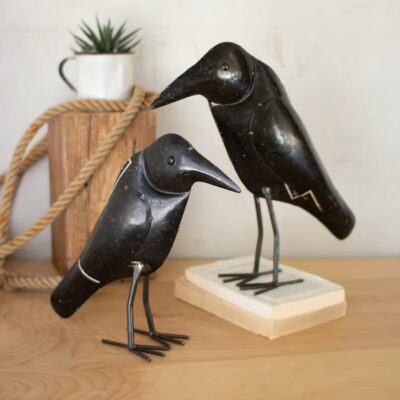 The Gourd Guardians, Recycled Metal Crows, Set/2