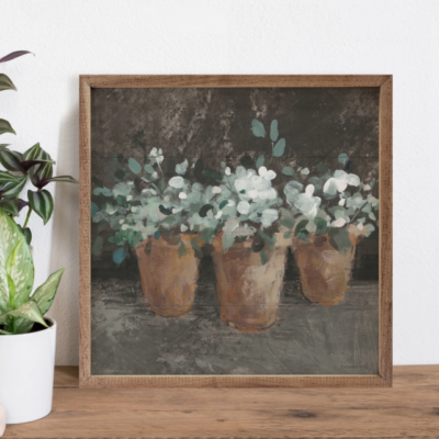 Geranium Glory II Flowers Wooden Sign