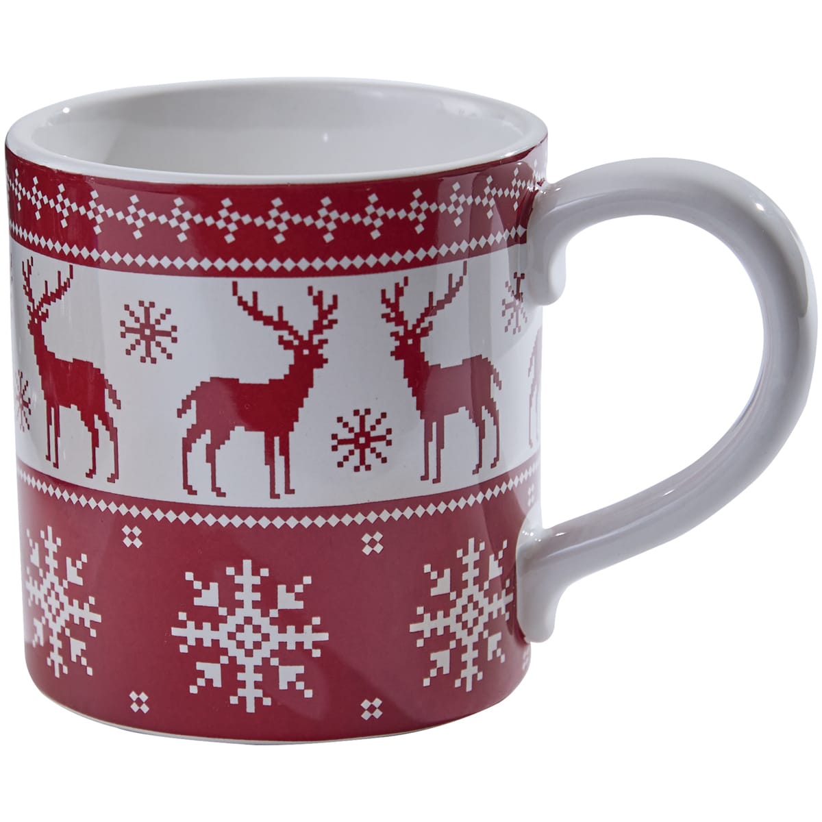 Holiday Fairisle Mugs, Set/4 - Image 5