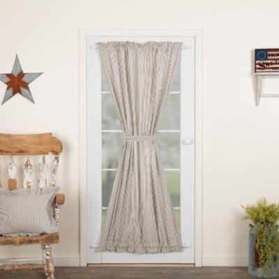 Hatteras Blue Ticking Stripe Door Panel
