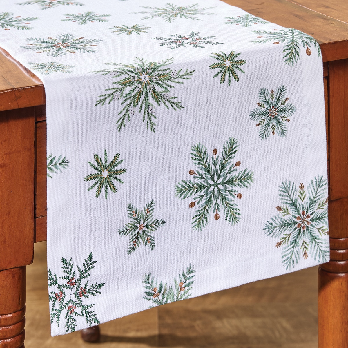 Holiday Snowfall Table Runner - 54"