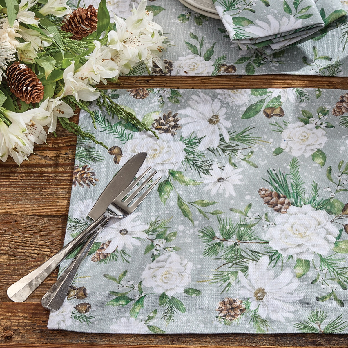 Snowflowers Placemats, Set/4 - Image 2