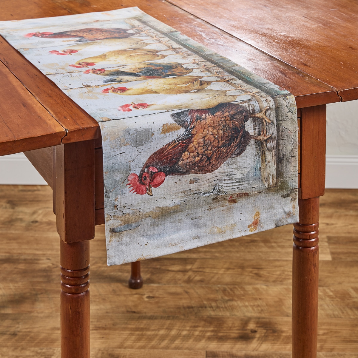 Four Chickens In A Row Table Runner - 36" - Image 2