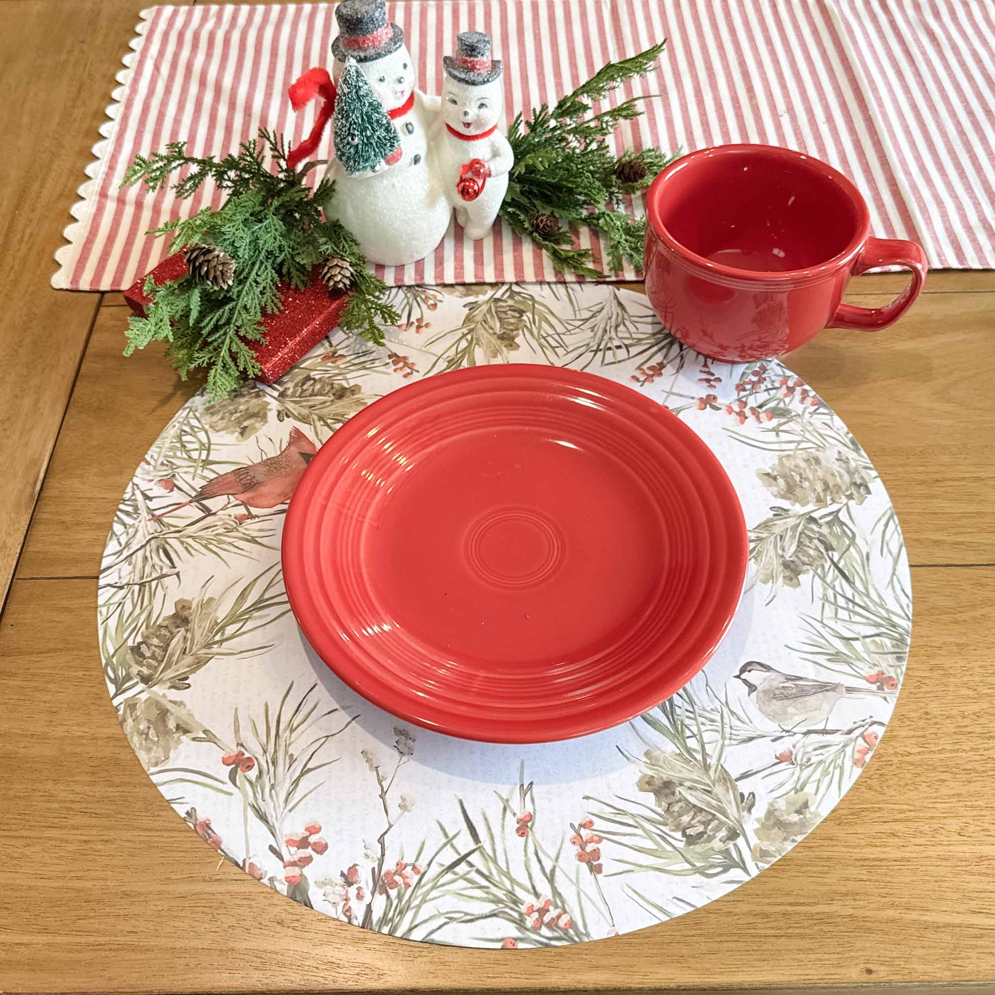 Snowy Birds Paper Placemats, Set/24 - Image 3