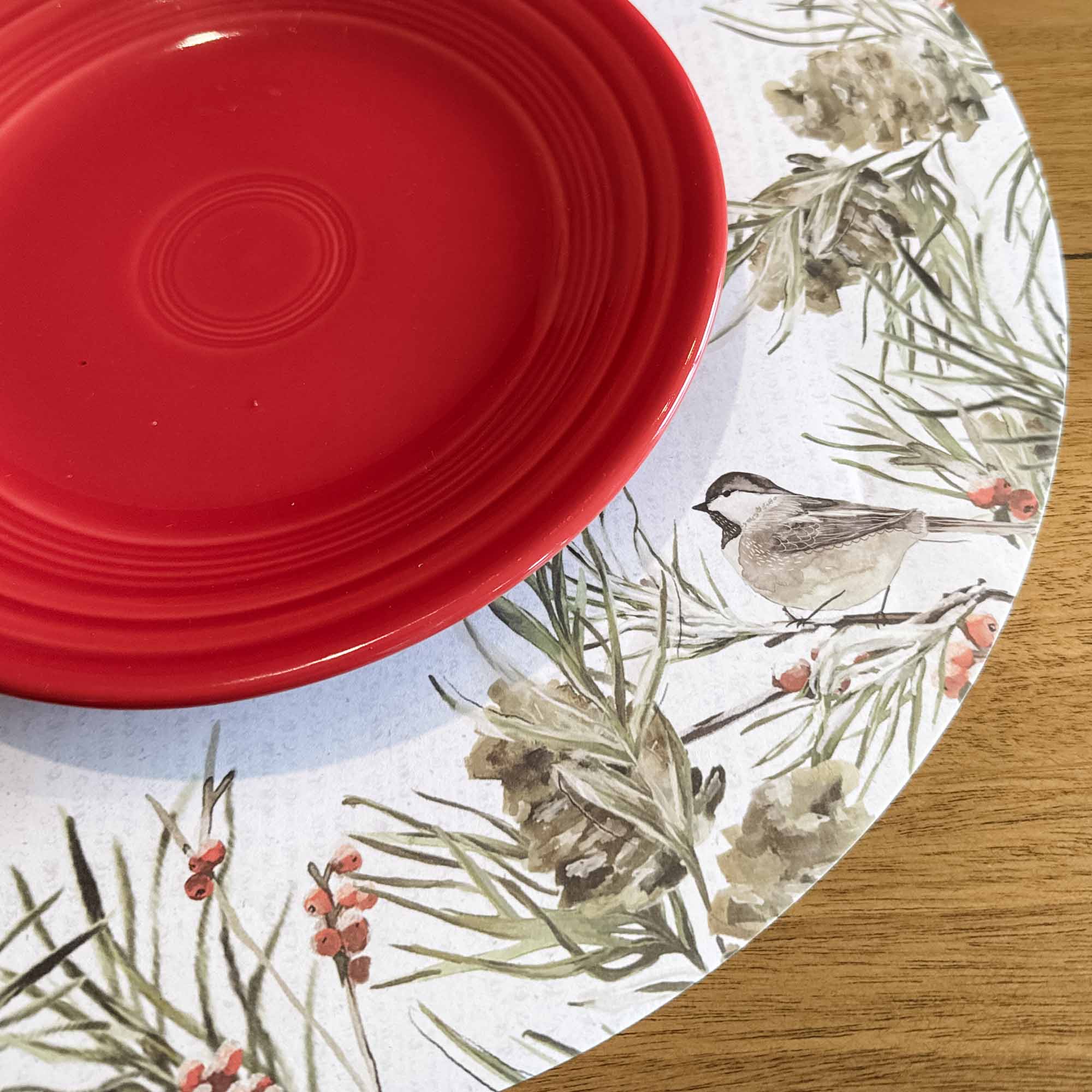 Snowy Birds Paper Placemats, Set/24 - Image 2