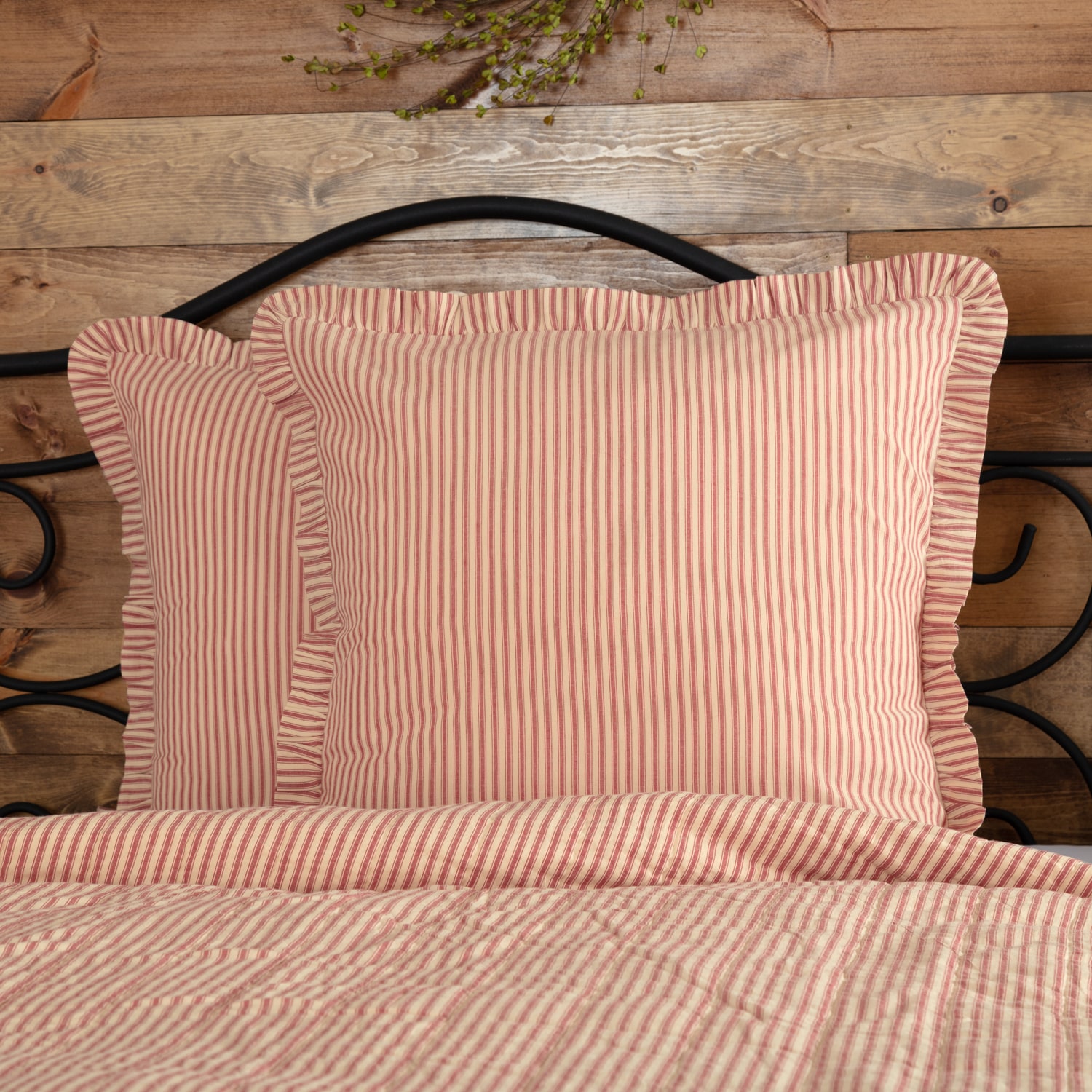 Sawyer Mill Red Fabric Euro Sham