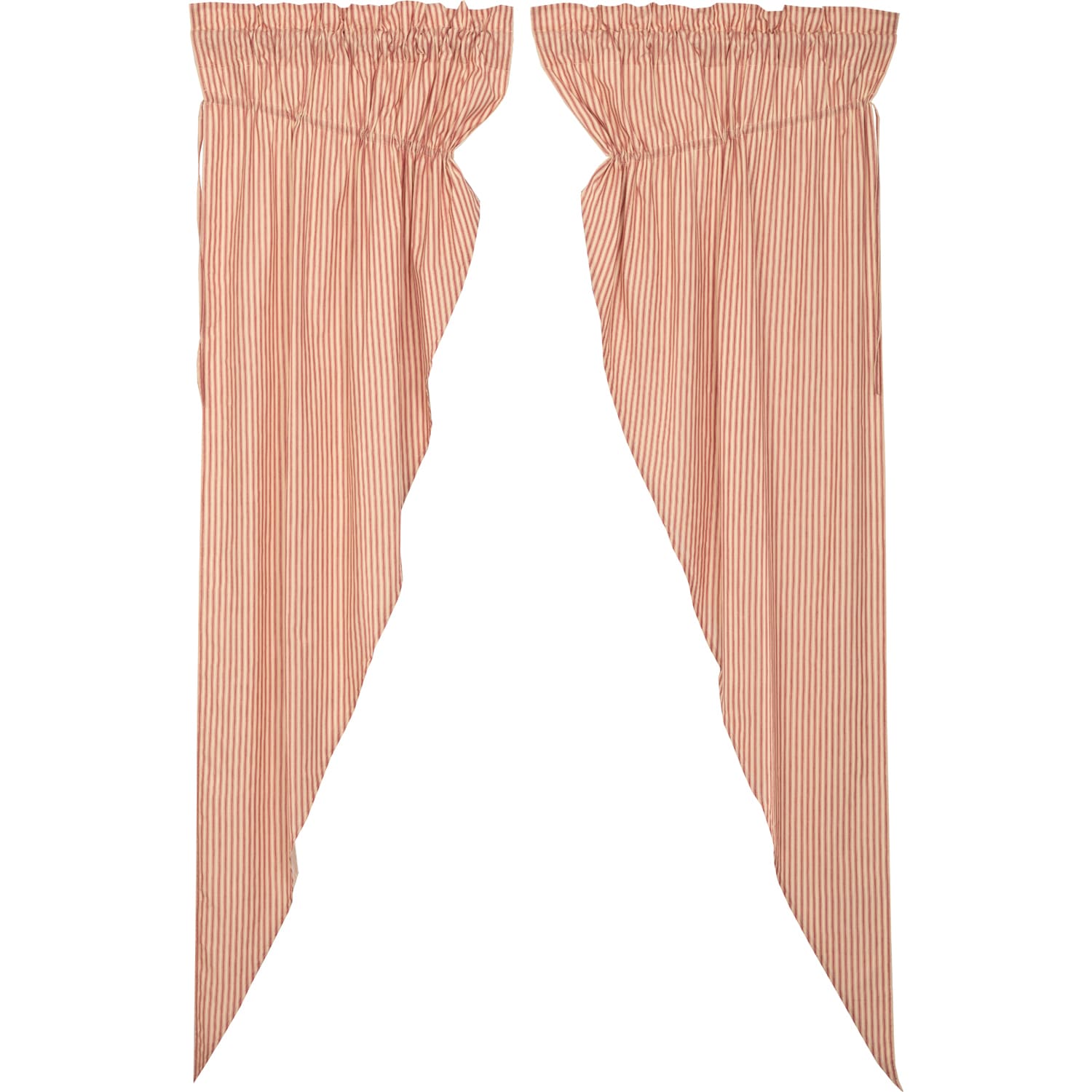 Sawyer Mill Ticking Stripe Red Prairie Panel - Set/2 - Image 6