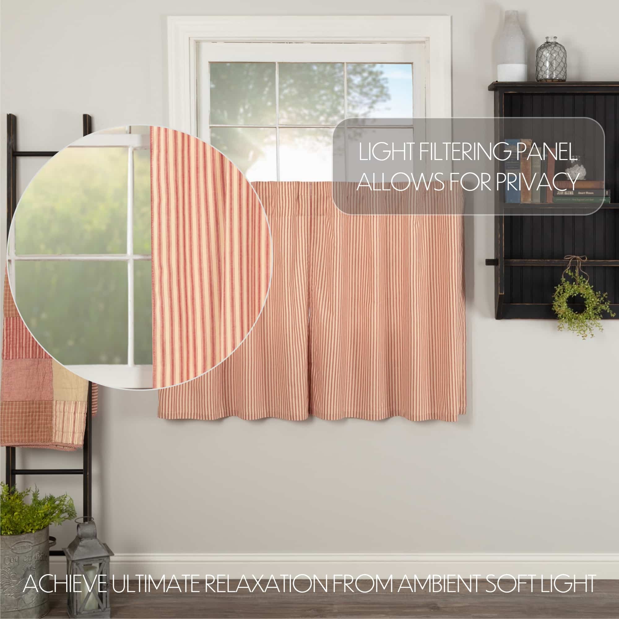 Sawyer Mill Red Ticking Stripe Tiers - Set/2 - Image 4