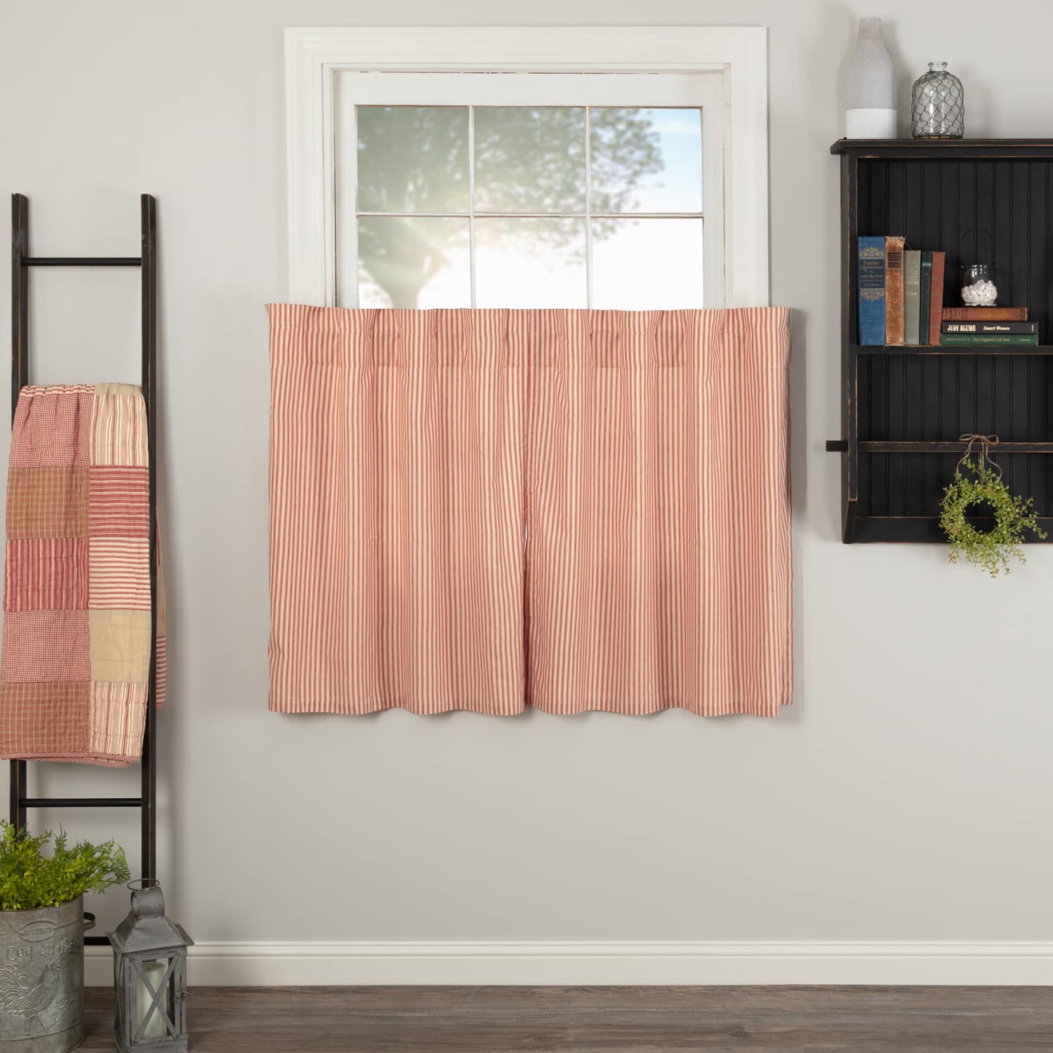 Sawyer Mill Red Ticking Stripe Tiers - Set/2 - Image 3