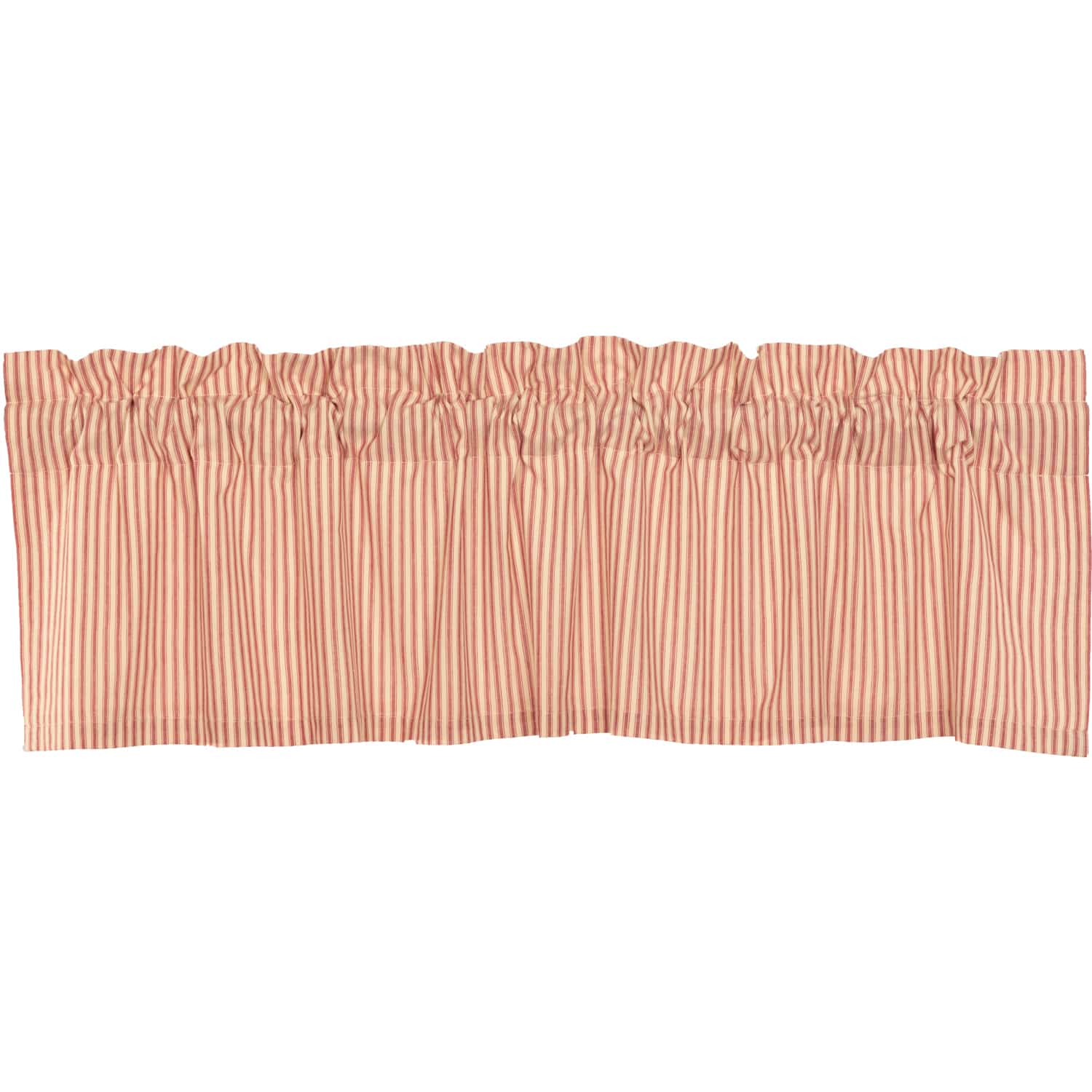 Sawyer Mill Red Ticking Stripe Valance - 60" - Image 9