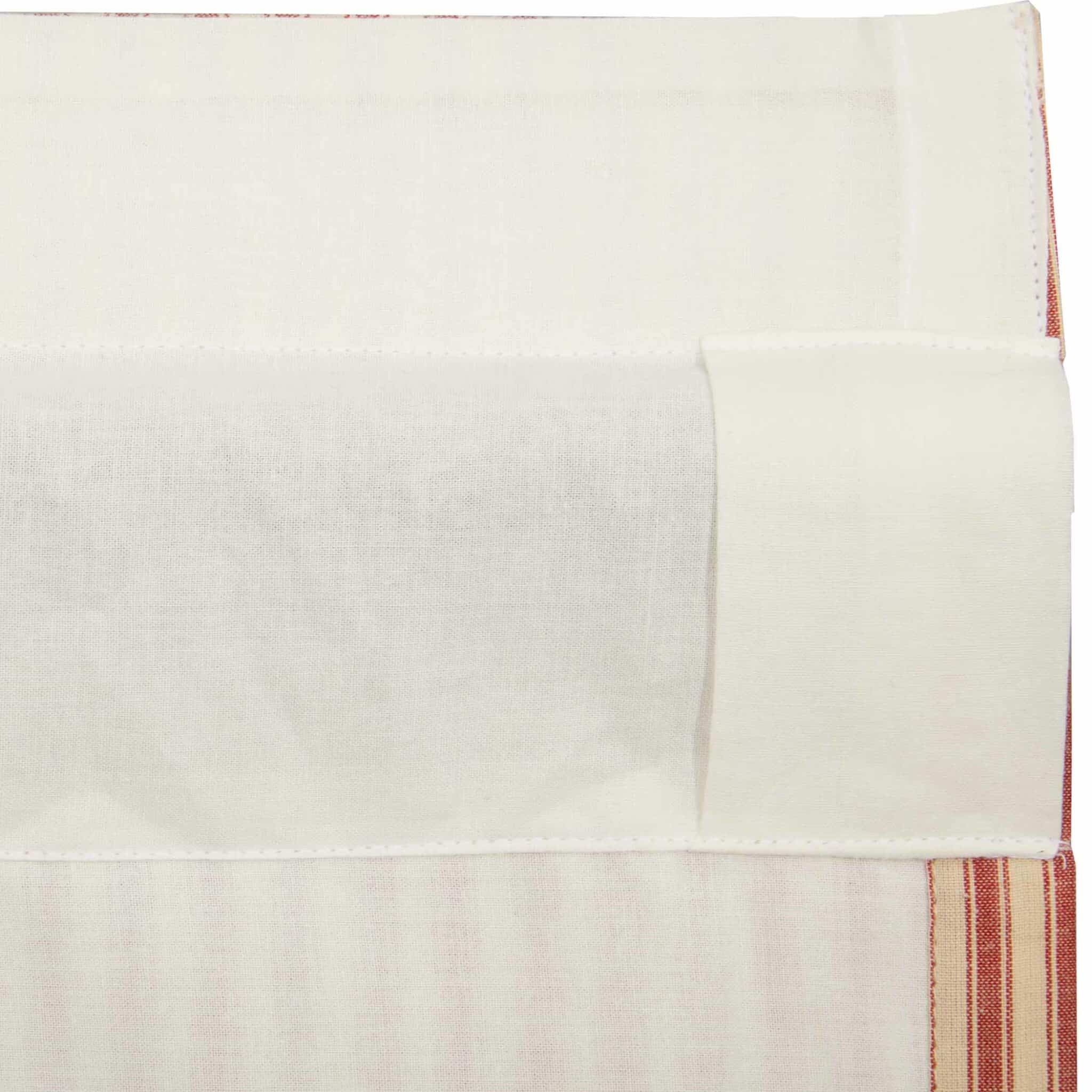 Sawyer Mill Red Ticking Stripe Valance - 60" - Image 7