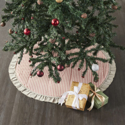 Sawyer Mill Red Ticking Stripe Tree Skirt - 36"