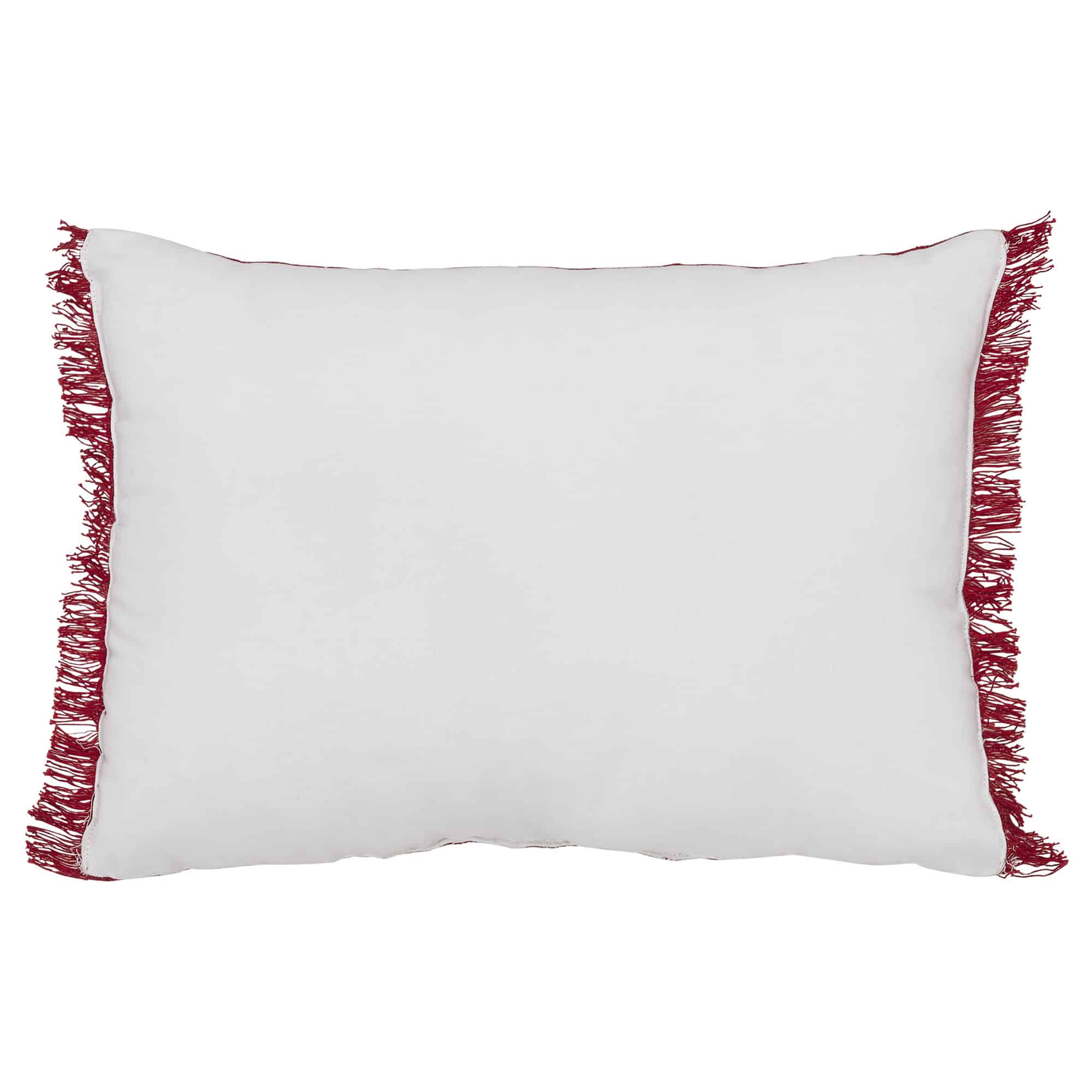Joy To The World Fringed Filled Pillow - 14" x 20" - Image 4